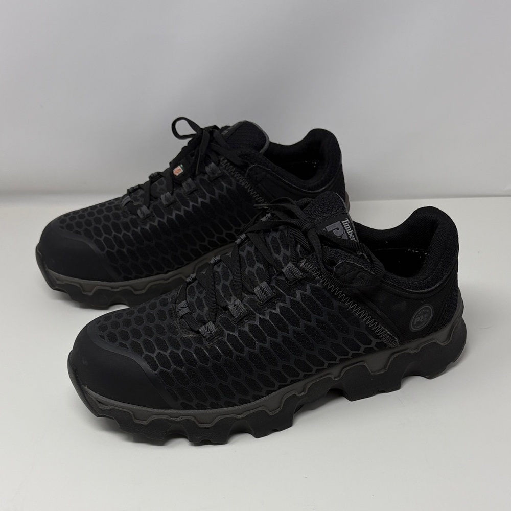 Timberland Pro Anti-Fatigue Black Work Shoes Alloy Toe Men's Size 9
